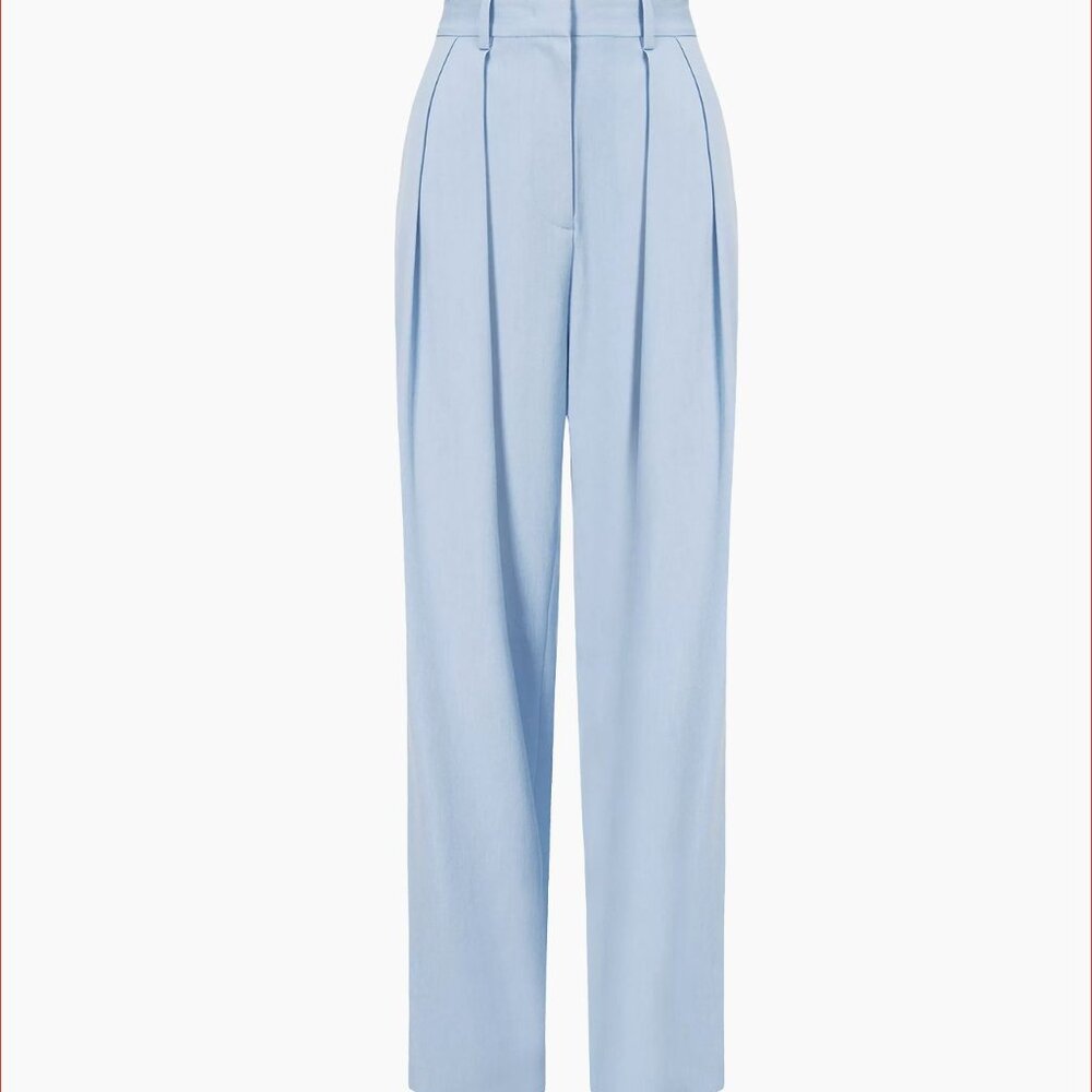 Staud  Luisa Pleated Wide-Leg Pants